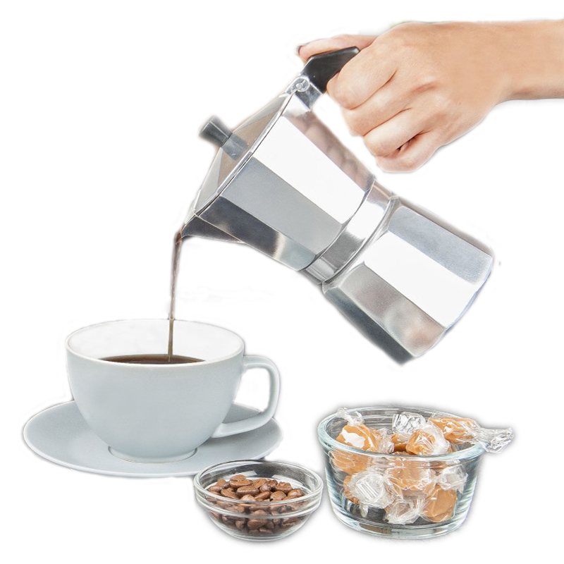 Moka Pot Stove - Caffettiera in Alluminio per Espresso e