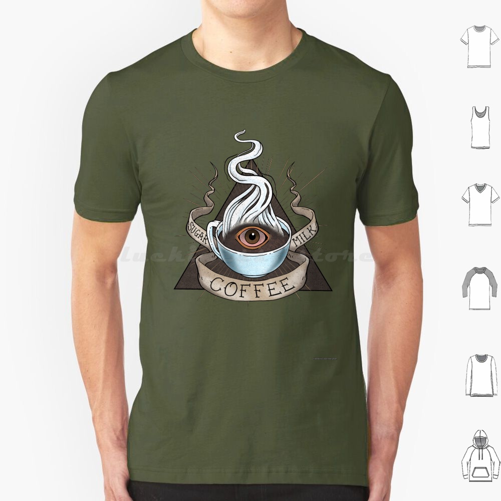 Morning Tea Coffee - T-shirt The Holy Of in cotone
