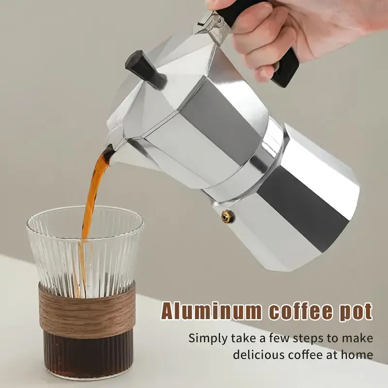 Moka Pot Stove - Caffettiera Moka Classica in Alluminio 50-300ML