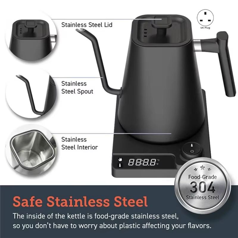 Bollitore elettrico a collo di - Coffee Tea Uk recensione e prezzo