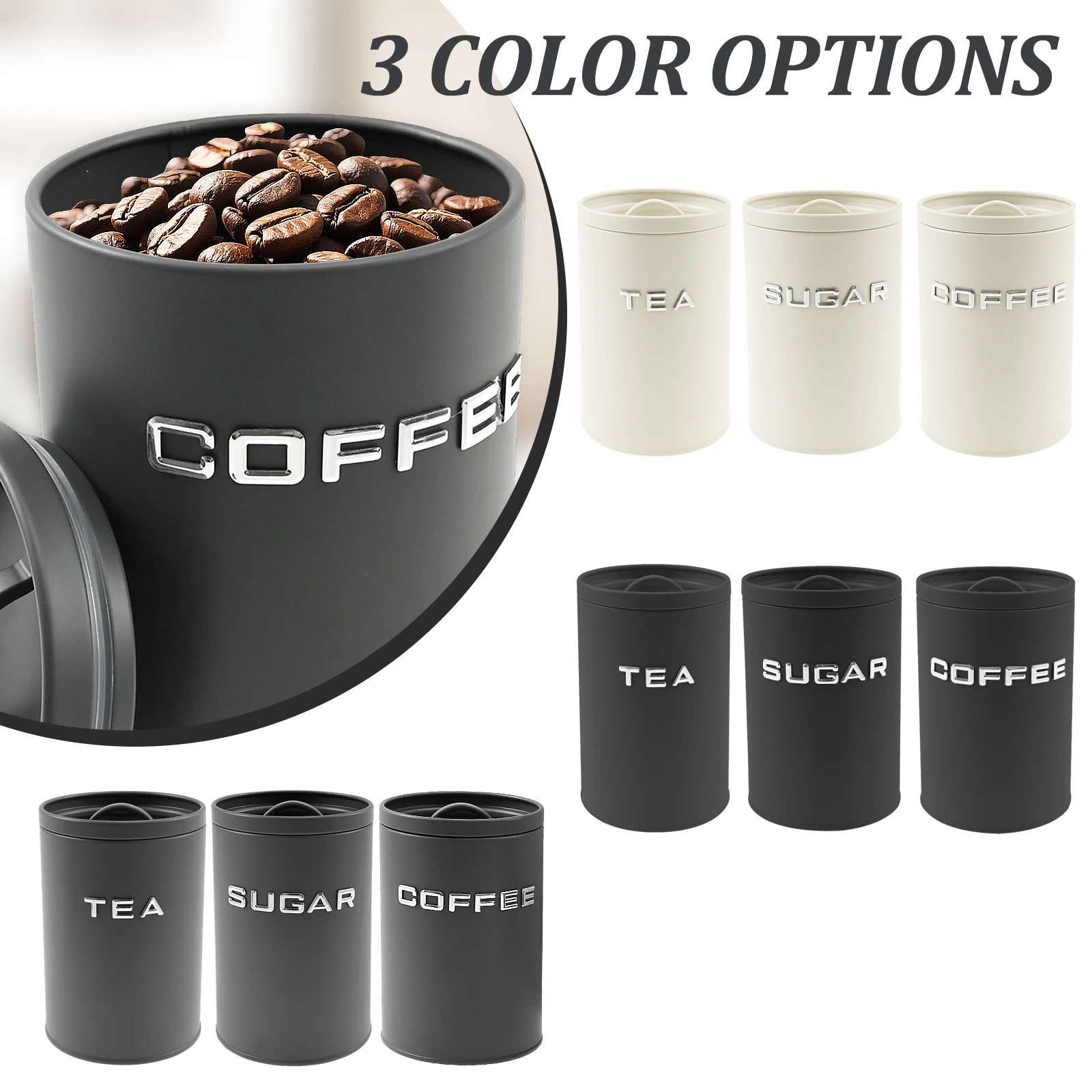 Barattolo di zucchero per tè e - Coffee Tea And Sugar Canisters recensione e prezzo
