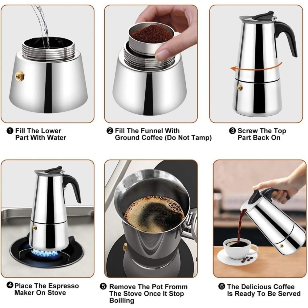 Caffettiera Moka in Acciaio In - Coffee Tea Espresso recensione e prezzo