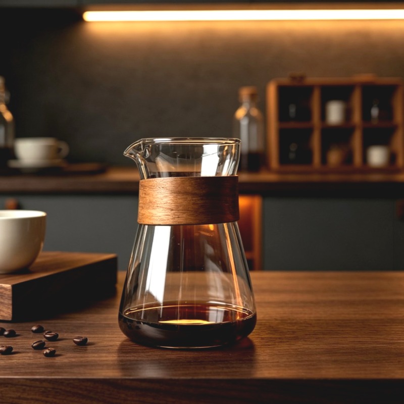 1/2 pezzi: caraffa in vetro pe - Coffee Tea Decanter recensione e prezzo
